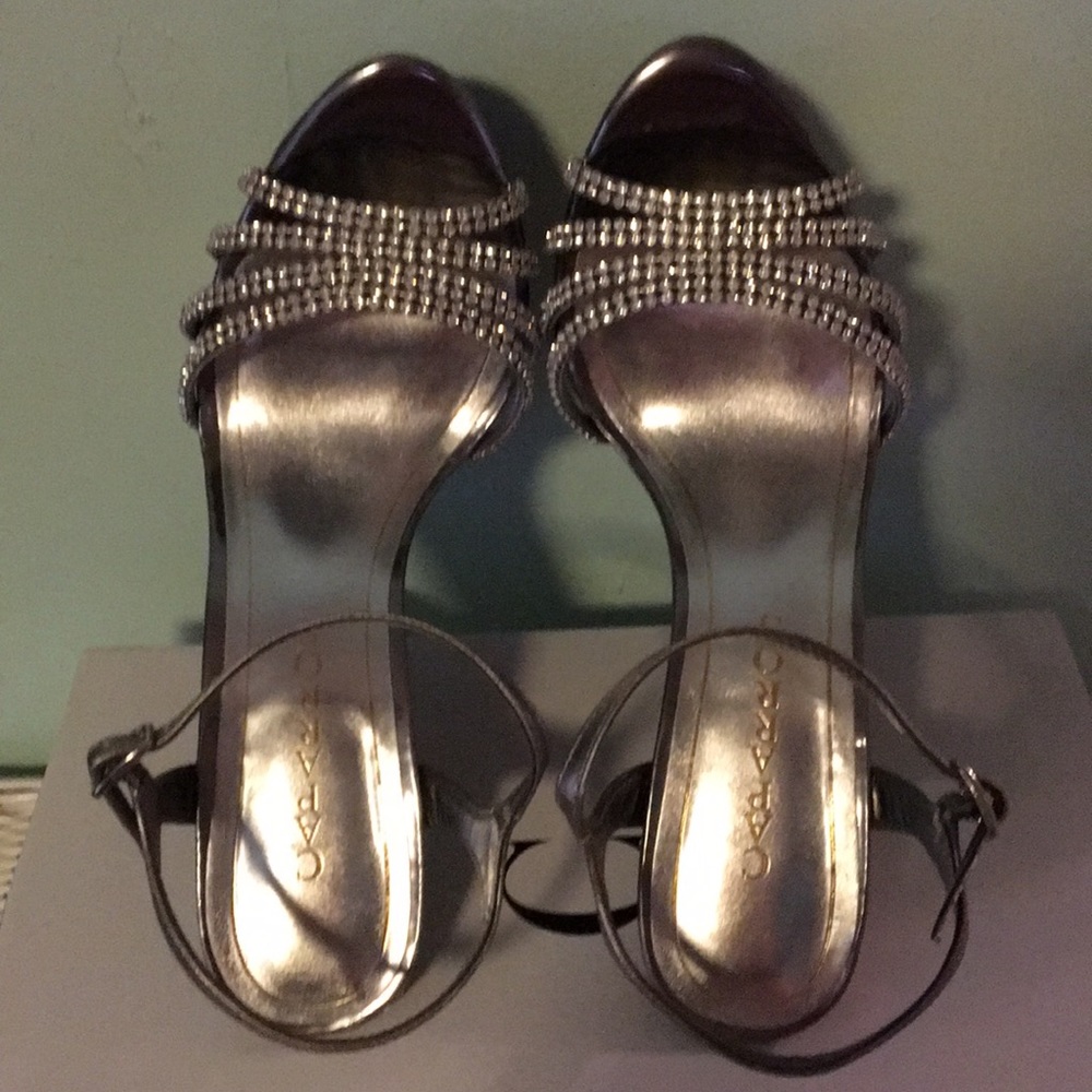 Silver and Rhinestone Heels - Picture 4 of 4